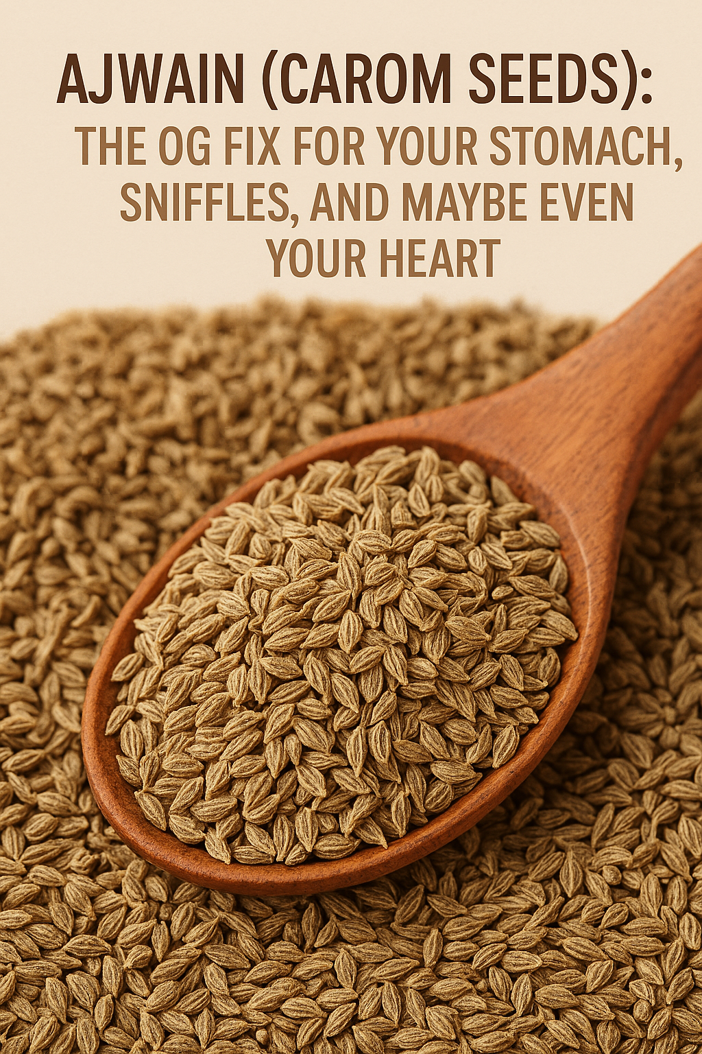Ajwain (Carom Seeds): The OG Fix for Your Stomach, Sniffles, and Maybe Even Your Heart